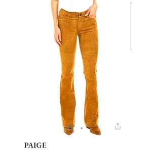 PAIGE •Bell Canyon Lamb Skin Jean • Sz 26 💖 RARE ⚡️NWT •High Rise 70s Flares